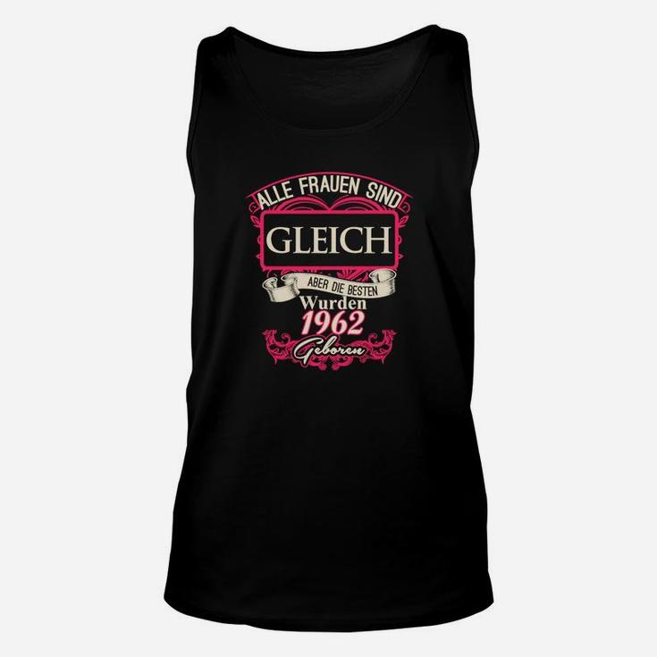 Vintage 1962 Damen Geburtstags-Unisex TankTop, Jubiläums Tee