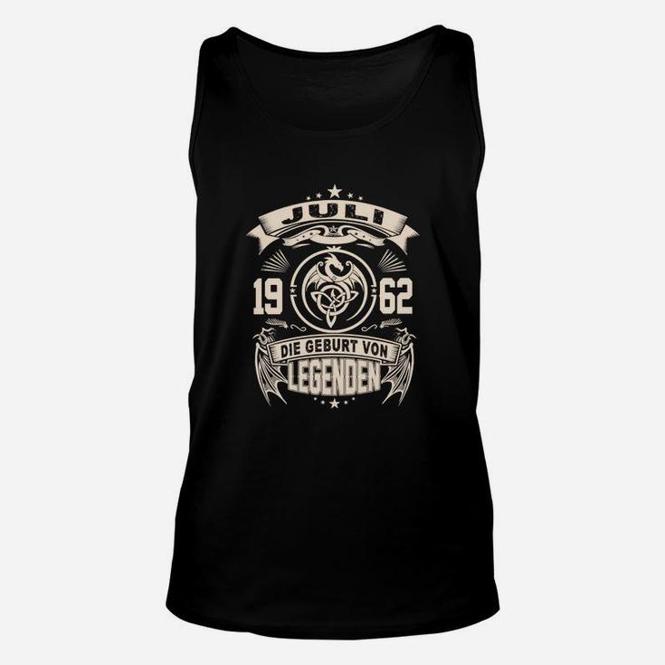 Vintage 1962 Geburt von Legenden Unisex TankTop, Retro Design für Geburtstage