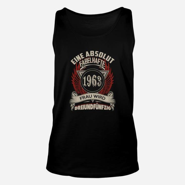 Vintage 1963 Unisex TankTop für Damen, Zum 60. Geburtstag Fabelhafte Frau