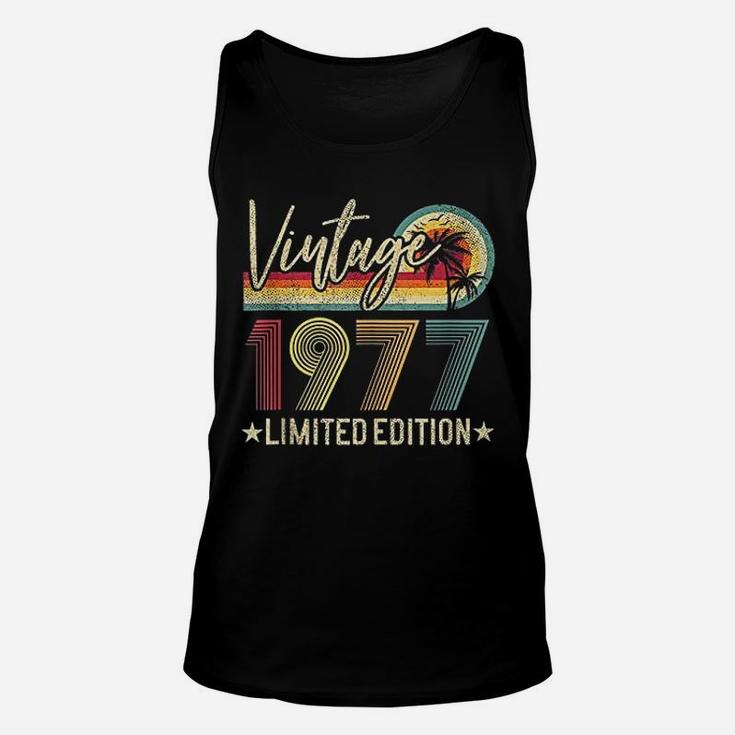 Vintage 1977 45th Birthday Gift 45 Years Old  Unisex Tank Top