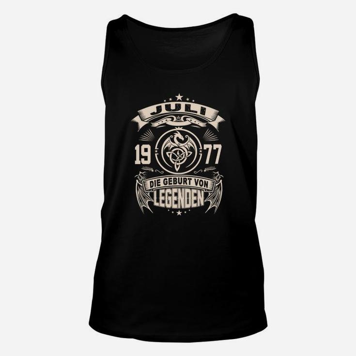 Vintage 1977 Geburt von Legenden Schwarzes Tee, Retro Jahrgang Design Unisex TankTop