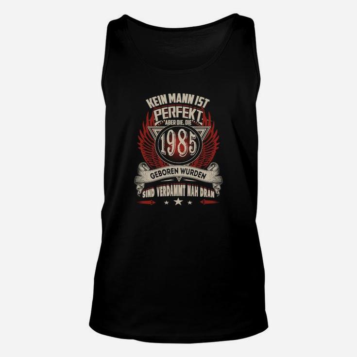 Vintage 1985 Perfektions-Jahrgang Herren Unisex TankTop, Retro Geschenkidee