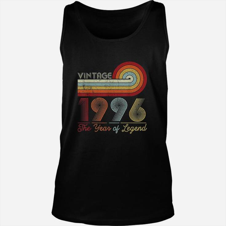 Vintage 1996 The Year Of Legend 26th Years Old Unisex Tank Top