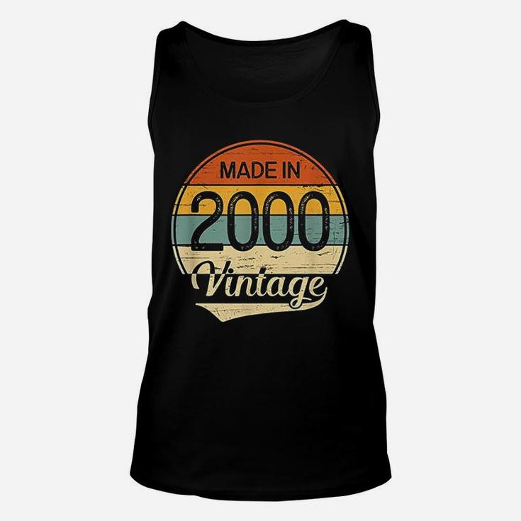 Vintage 2000 Made In 2000 22nd Birthday 22 Years Old Gift  Unisex Tank Top