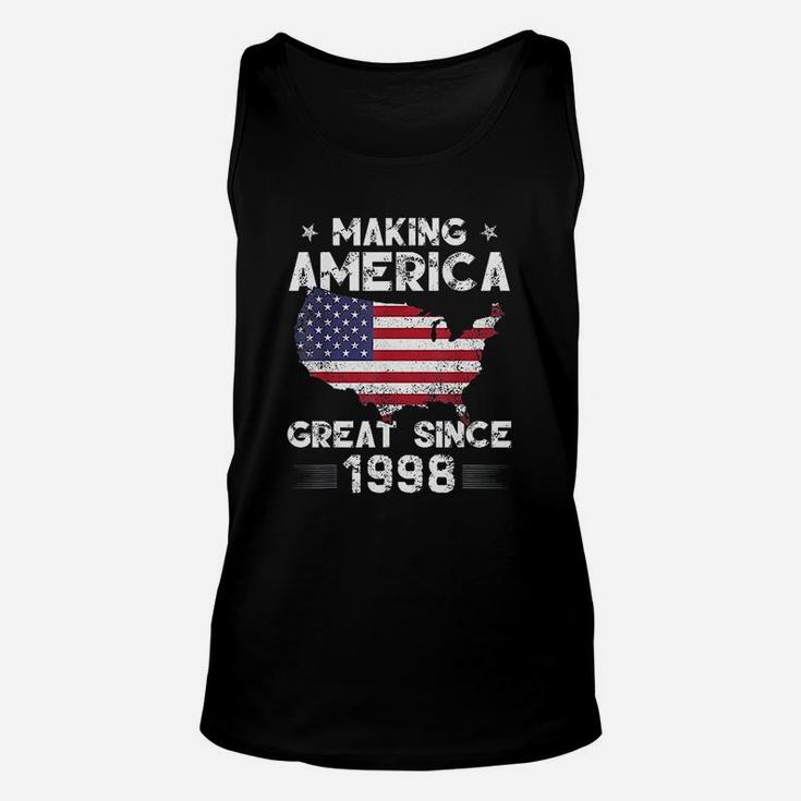 Vintage 23rd Birthday Gift Making America Great Since 1998  Unisex Tank Top