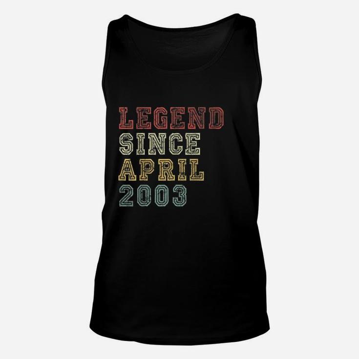 Vintage April 2003 Retro 19 Years Old 19th Birthday Gifts  Unisex Tank Top