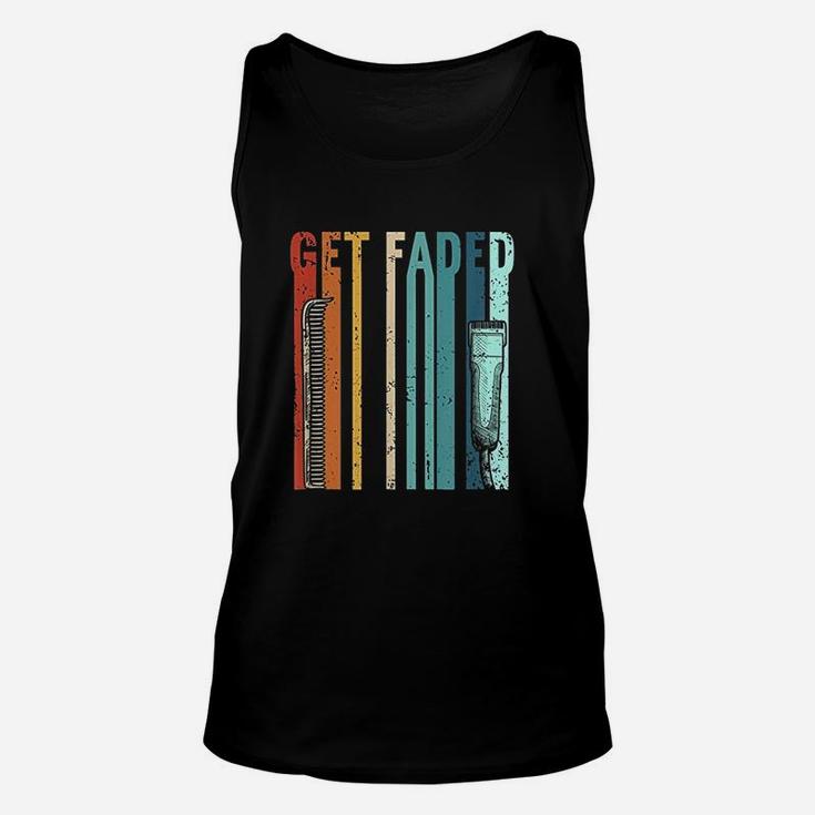 Vintage Barber Gift Get Faded Retro Hairstylist Barber Unisex Tank Top