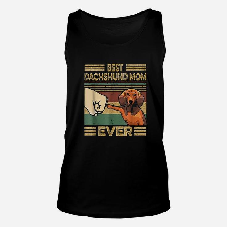 Vintage Best Dachshund Mom Ever Funny Gift For Mom Unisex Tank Top