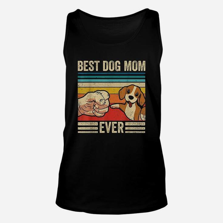 Vintage Best Dog Mom Ever Unique Gifts For Mom Unisex Tank Top