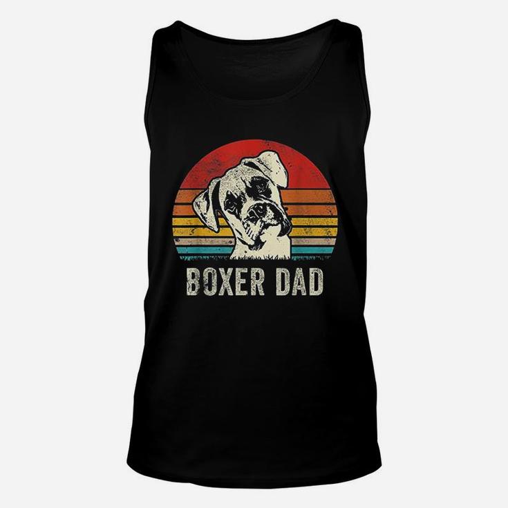 Vintage Boxer Dad Ever Daddy Gifts Dog Dad Father Unisex Tank Top