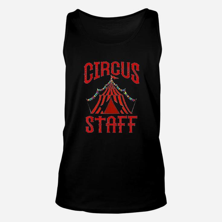 Vintage Circus Themed Birthday Party Circus Staff Unisex Tank Top