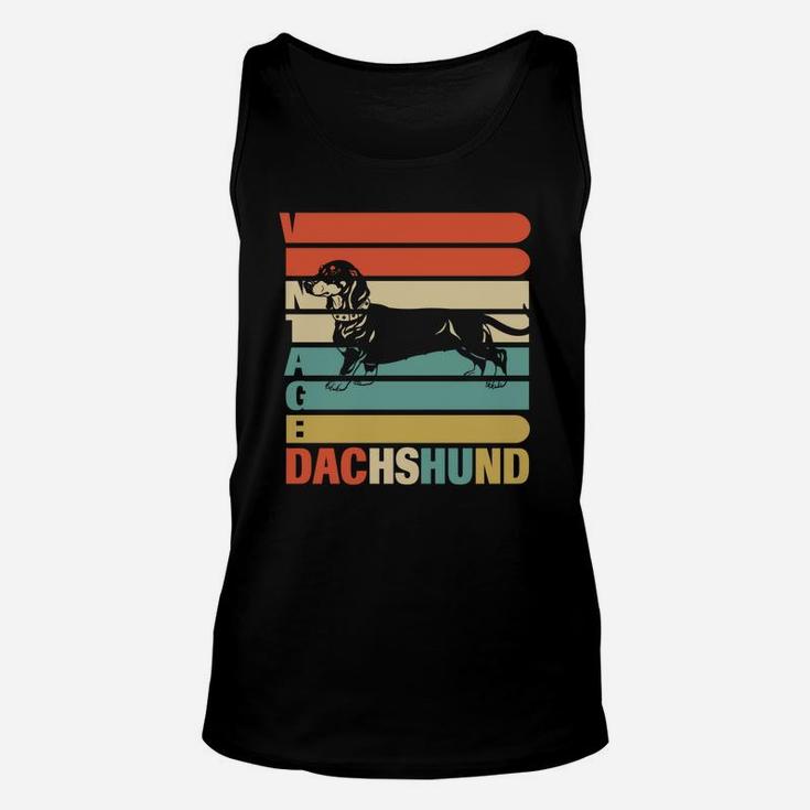 Vintage Dachshund Dog Shirts For Who Love Dachshund Unisex Tank Top