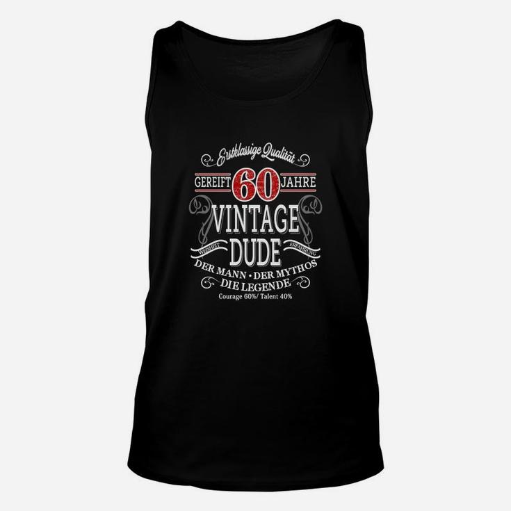 Vintage Dude 60 Jahre Geburtstag, Retro Herren Unisex TankTop