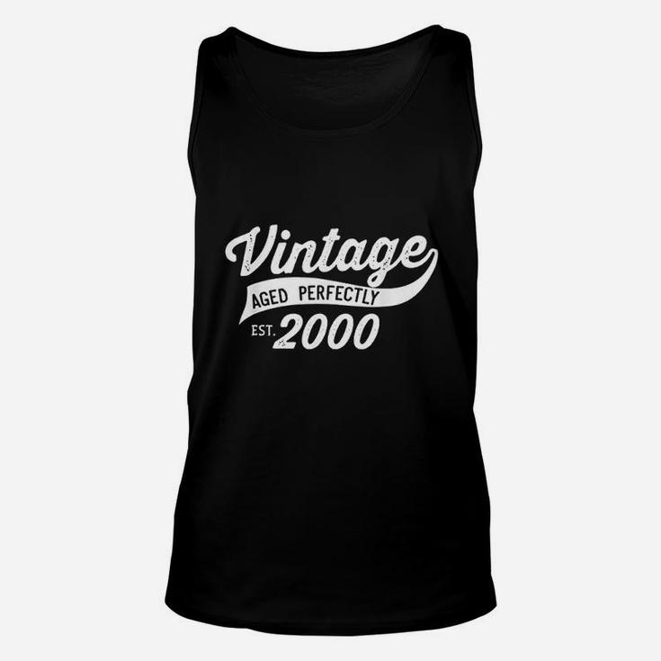 Vintage Est 2000 22nd Birthday Gift 22 Years Old Birthday  Unisex Tank Top