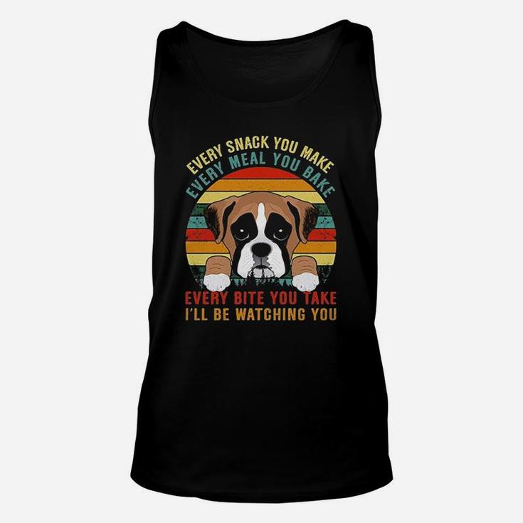Vintage Every Snack You Make Every Meal You Bake I Will Be Watching You Unisex Tank Top