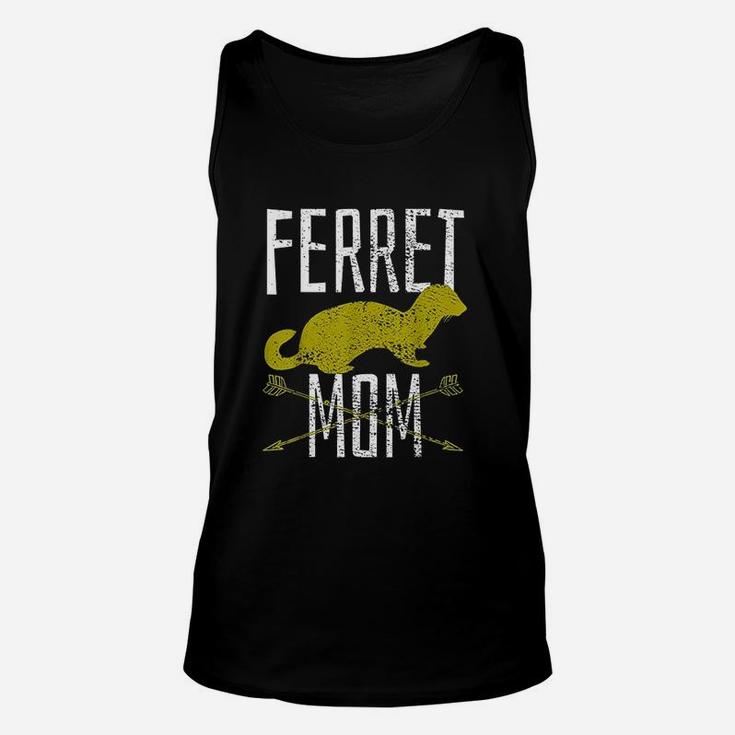 Vintage Ferret Mom Mother Mom Birthday Gifts Unisex Tank Top