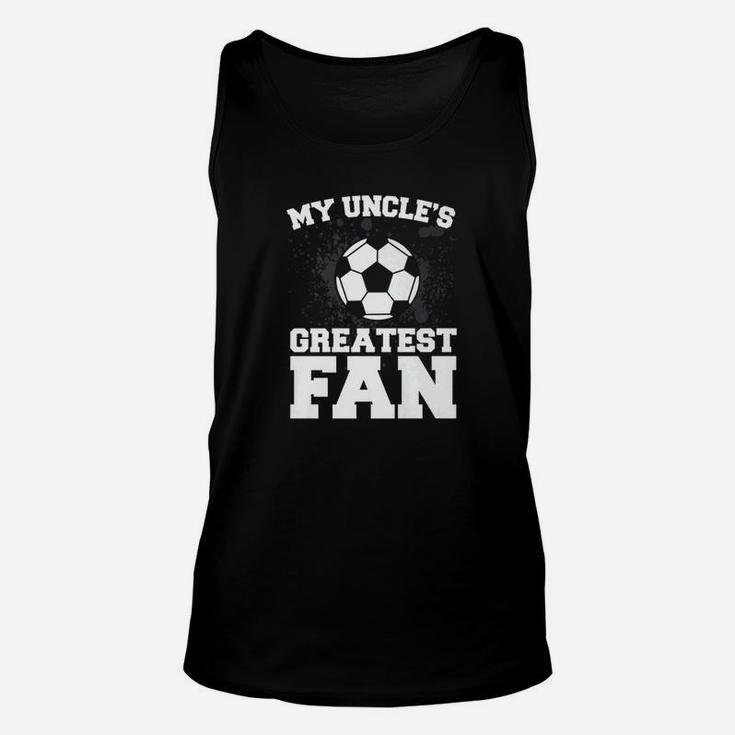 Vintage Graphic My Uncle Greatest Fan Soccer Unisex Tank Top