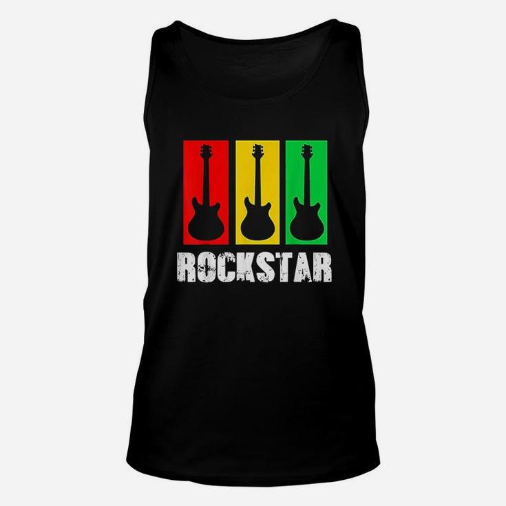 Vintage Guitar Rock And Roll Guitar Unisex Tank Top