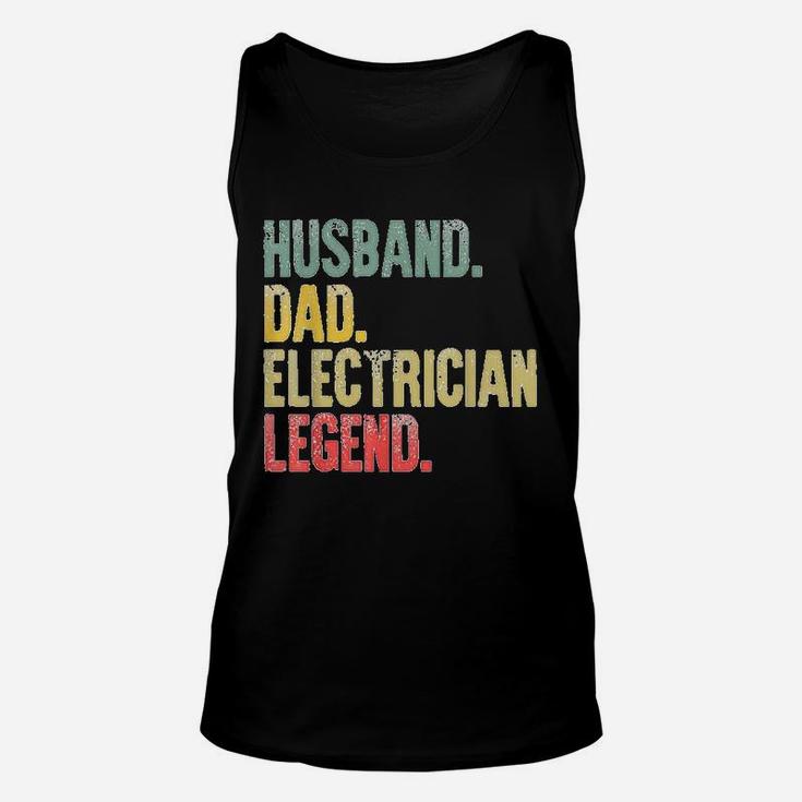 Vintage Husband Dad Electrician Legend Retro Unisex Tank Top