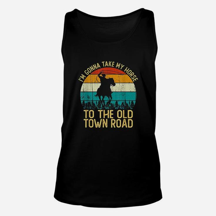 Vintage I Am Gonna Take My Horse To The Old Town Road Unisex Tank Top