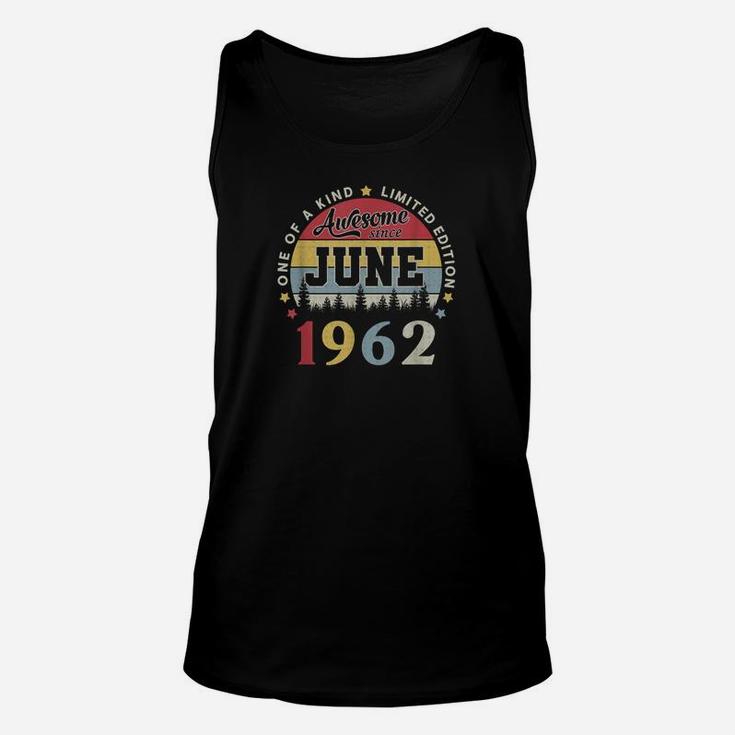 Vintage Juni 1962 Lustiges Unisex TankTop zum 59. Geburtstag