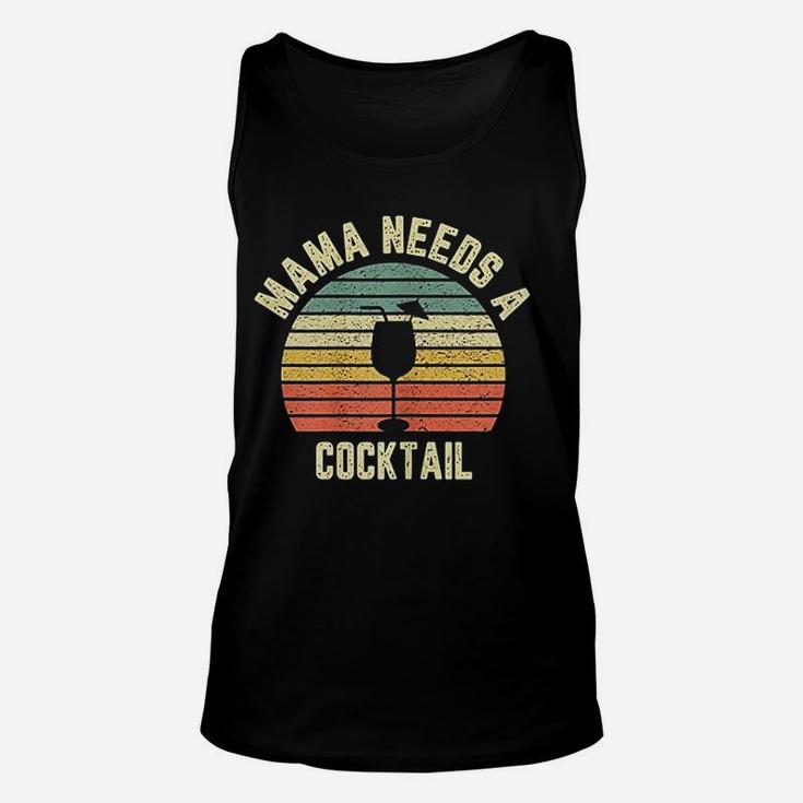 Vintage Mama Needs A Cocktail Funny Drinking Unisex Tank Top