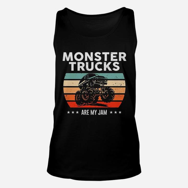 Vintage Monster Truck Are My Jam Retro Unisex Tank Top