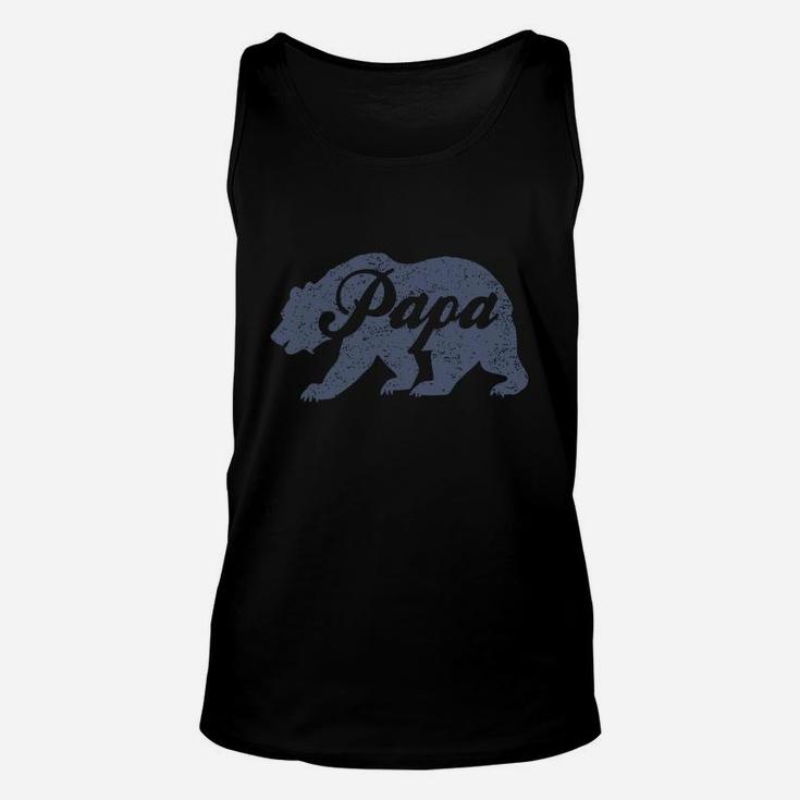 Vintage Papa Bear Father's Day Gift Unisex Tank Top