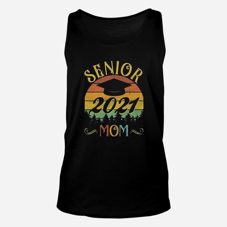 Vintage Proud Mom Of A Class Of 2021 Graduate Back Unisex Tank Top