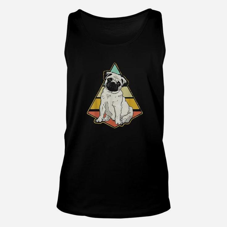 Vintage Pug Dog Retro Distressed Pug Lover Unisex Tank Top