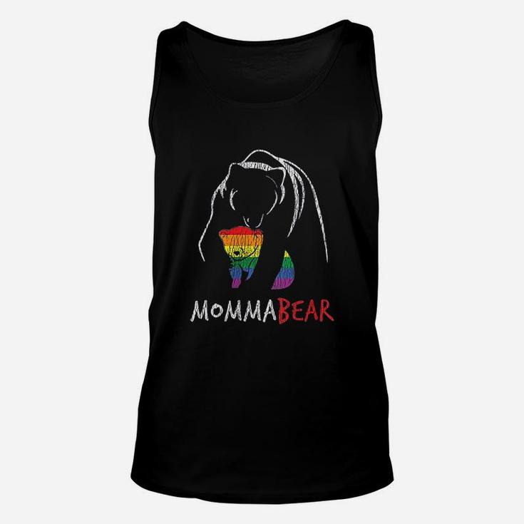 Vintage Rainbow Mama Bear Good Gifts For Mom Unisex Tank Top