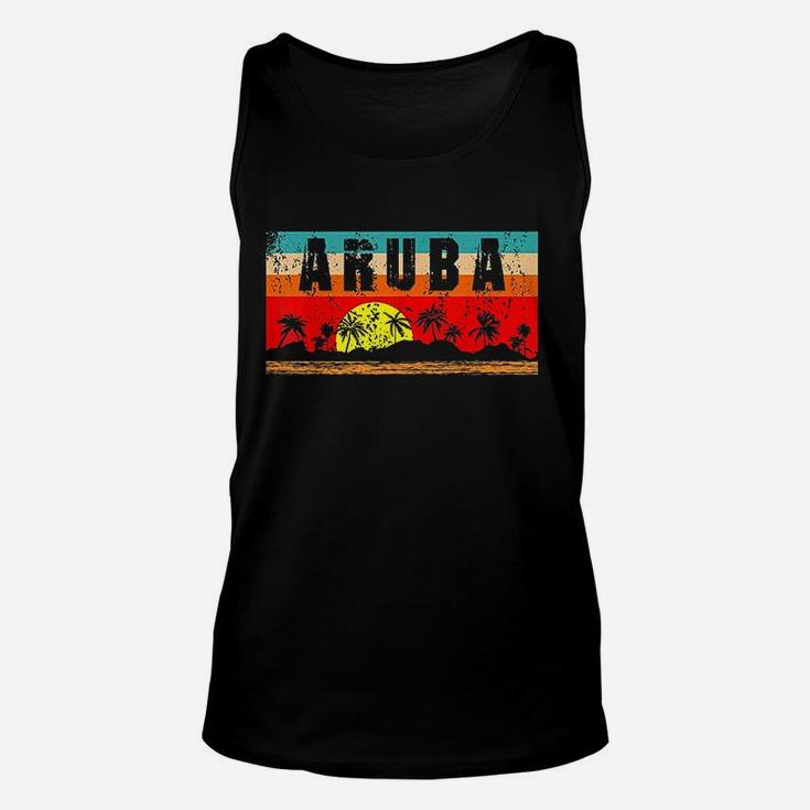 Vintage Tropical Aruba Unisex Tank Top
