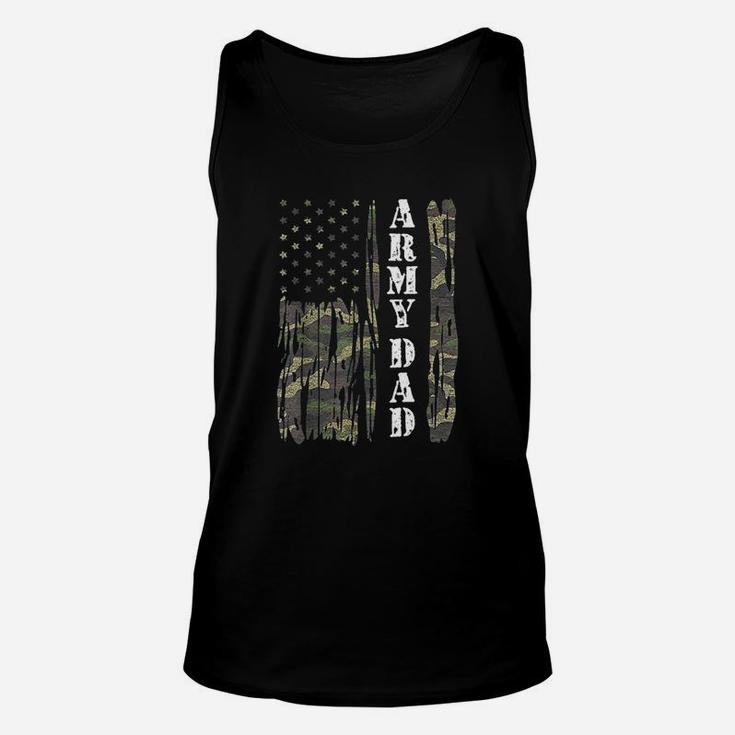 Vintage Us Flag Army Dad Veteran Father Fathers Day Gift Unisex Tank Top