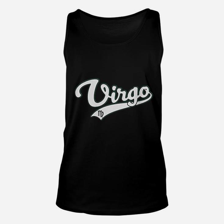Virgo September Birthday Astrology Vintage Baseball Unisex Tank Top