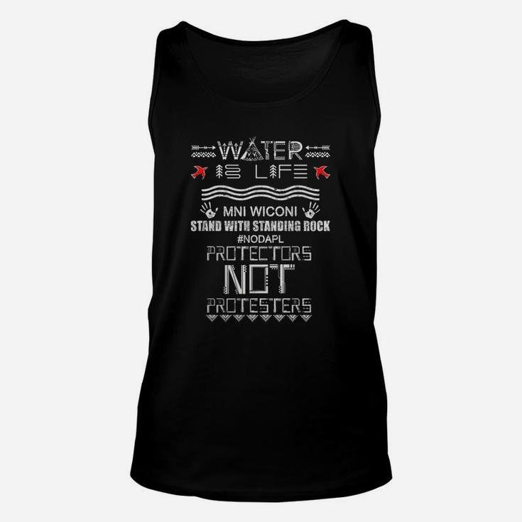 Water Is Life Stand With Standing Rock Nodapl Unisex Tank Top