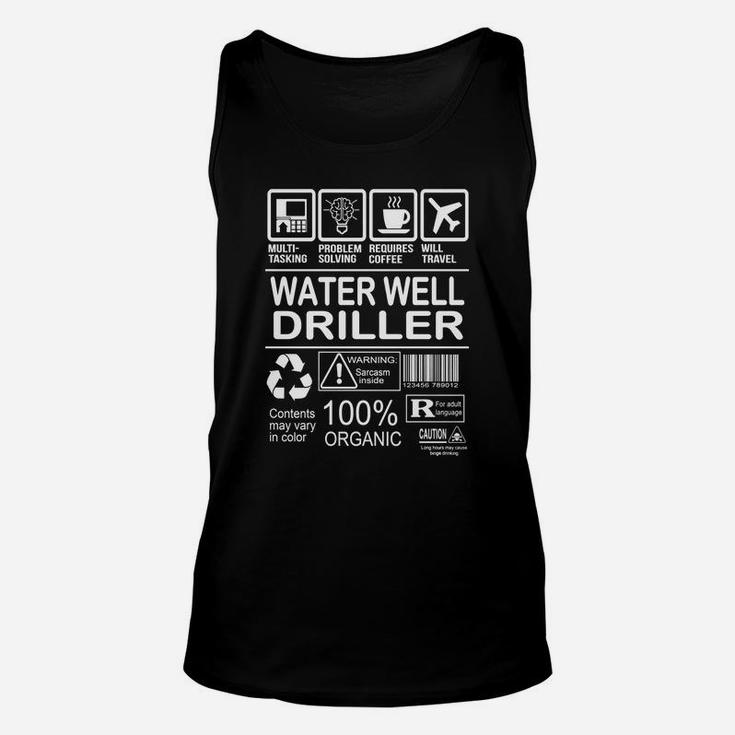 Water Well Driller Fmultiold Unisex Tank Top