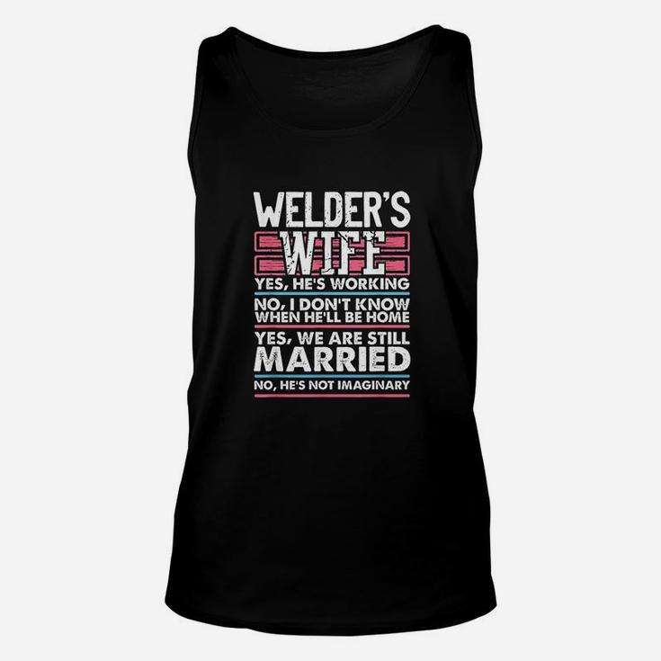Wedding Anniversary Gifts For Her Still Married Welder Wife Unisex Tank Top