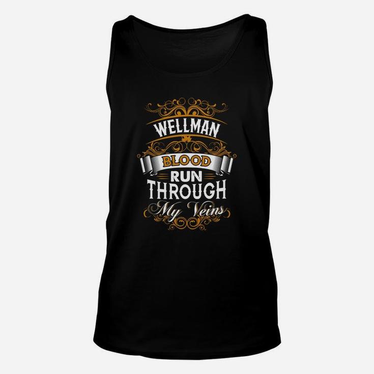 Wellman Name Shirt, Wellman Funny Name, Wellman Family Name Gifts T Shirt Unisex Tank Top