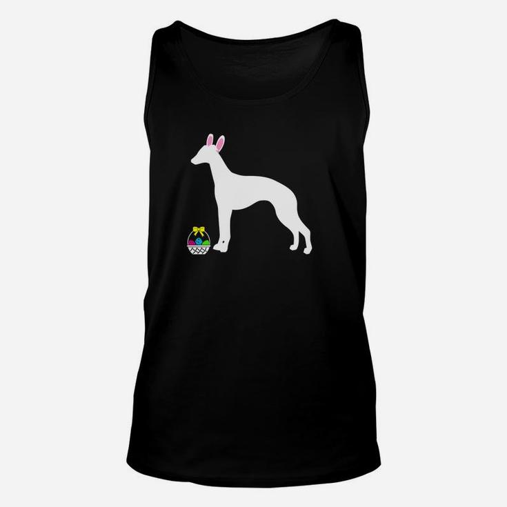 Whippet Easter Bunny Dog Silhouette Unisex Tank Top