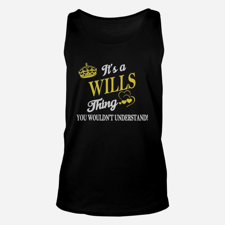 Wills Shirts - It's A Wills Thing You Wouldn't Understand Name Shirts Unisex Tank Top