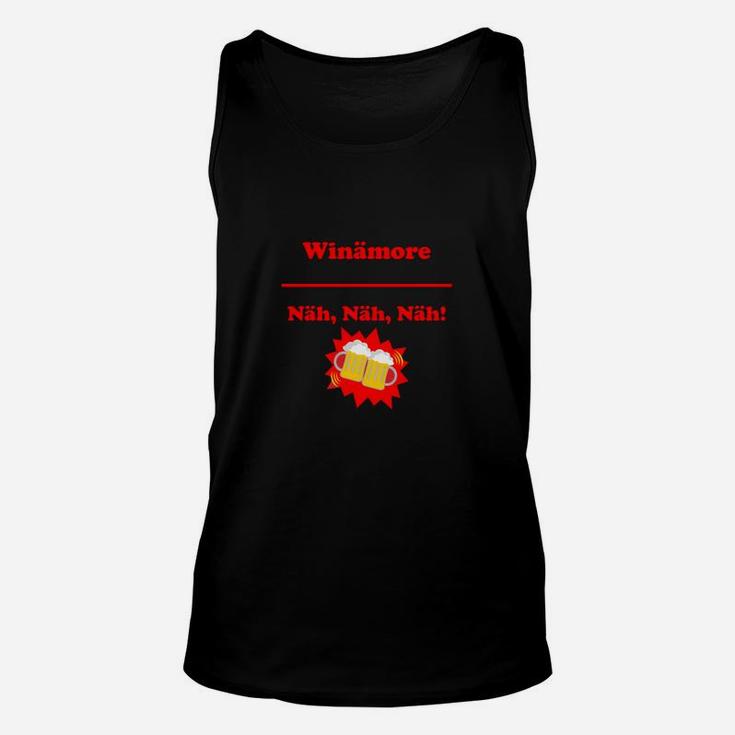 Winämore Schwarzes Unisex TankTop, Slogan 'Näh, Näh, Näh!' mit Grafikdesign