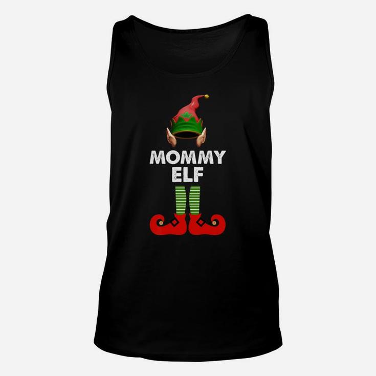 Womens Womens Mommy Elf Funny Matching Christmas Costume Unisex Tank Top