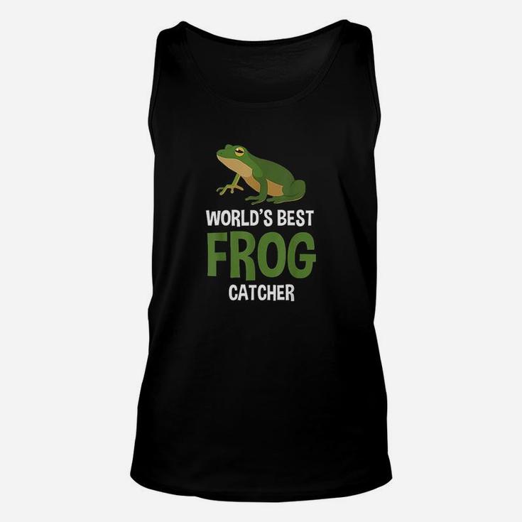 Worlds Best Frog Catcher Gift Boys Girls Kids Frog Hunter Unisex Tank Top