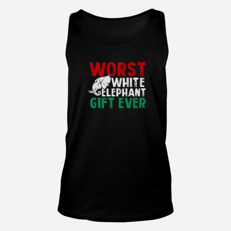 Worst White Elephant Gift Ever Christmas Holiday Unisex Tank Top