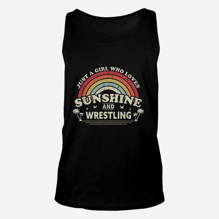 Wrestling A Girl Who Loves Sunshine And Wrestling Unisex Tank Top