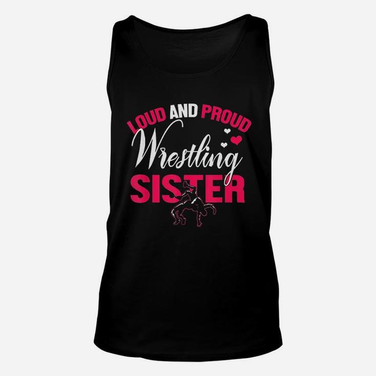 Wrestling Sister Funny Wrestler Sister Gift Women Unisex Tank Top