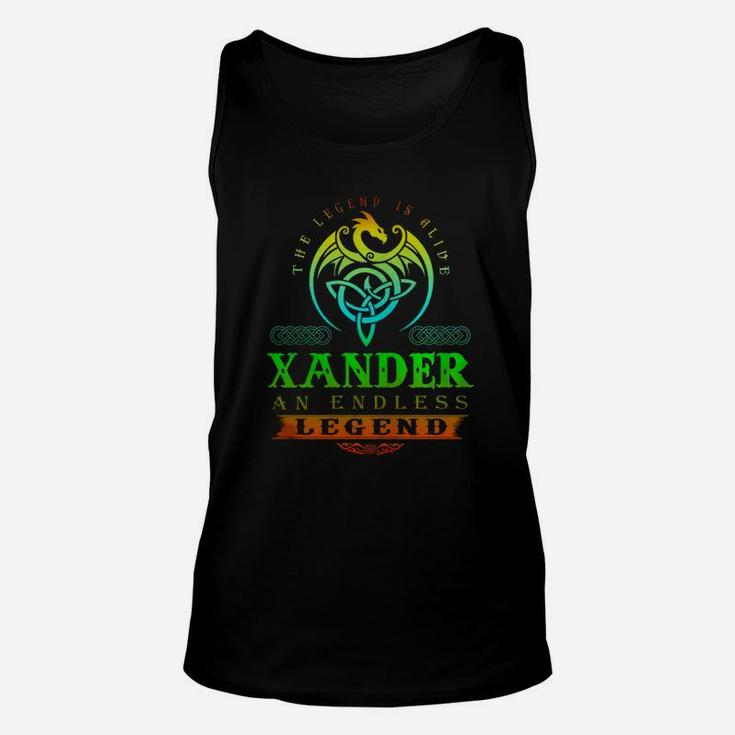 Xander The Legend Is Alive Xander An Endless Legend Colorgradient Unisex Tank Top