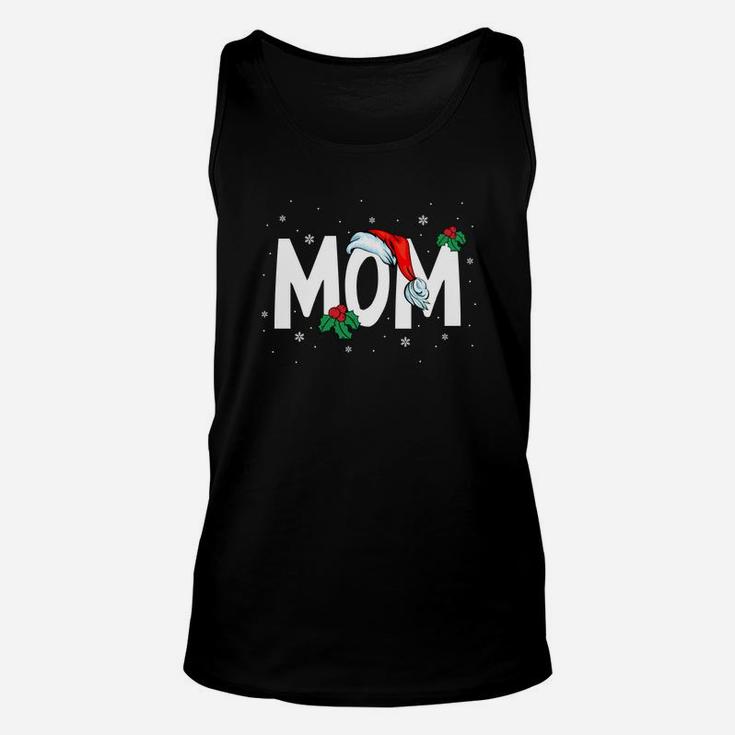 Xmas Mom Santa Hat Best Gifts For Mom Christmas Unisex Tank Top