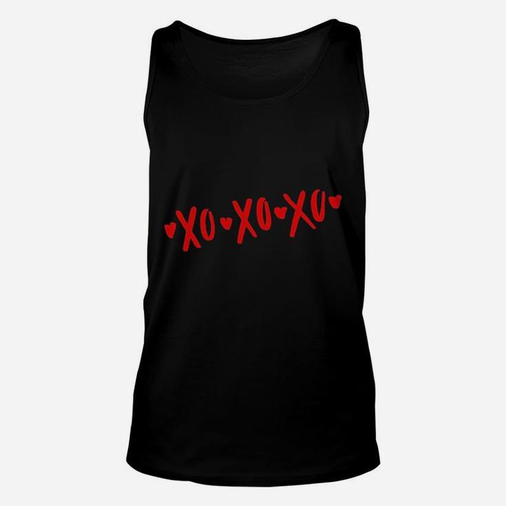 Xoxo Hearts Love Hugs Kisses Valentines Day Unisex Tank Top