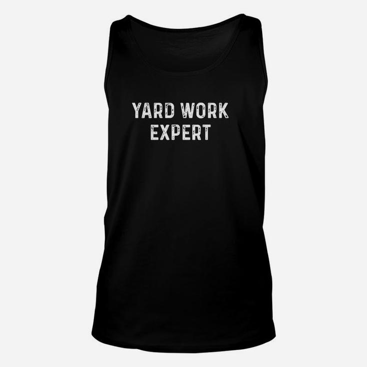 Yard Work Expert Funny Lawn Mower Gift For Dad Unisex Tank Top